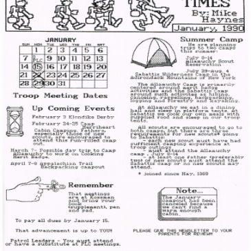 Troop 236 Times Jan 1990