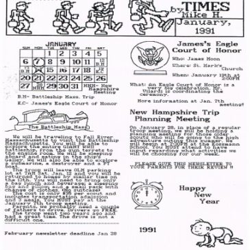 Troop 236 Times Jan 1991