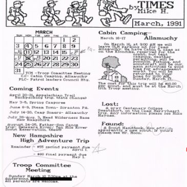 Troop 236 Times Mar 1991